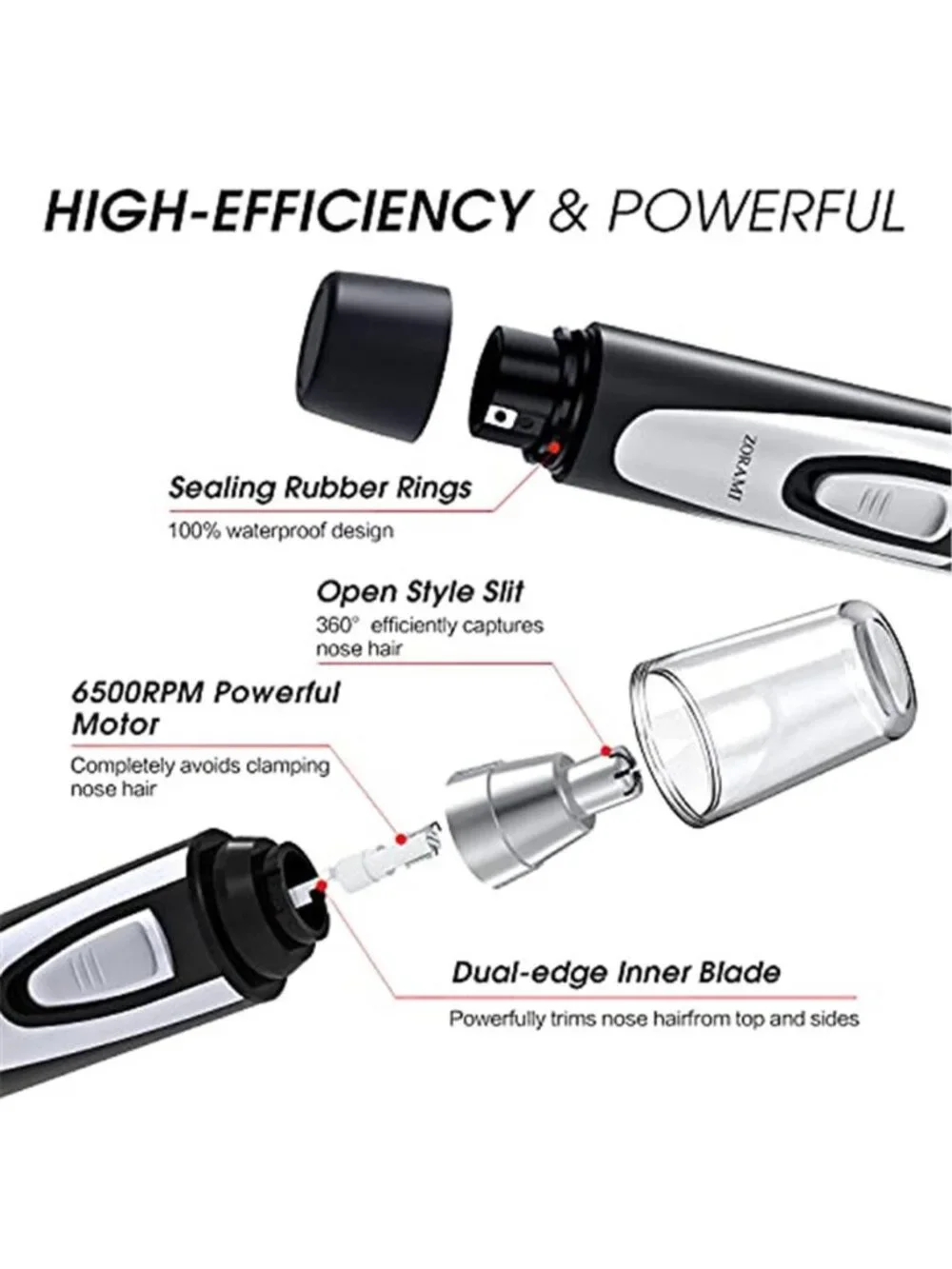 Ear and Nose Hair Trimmer Clipper - 2026 Professional Painless Eyebrow & Facial